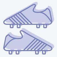Icon Cleats. related to Hockey Sports symbol. two tone style. simple design editable vector