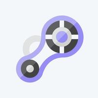 Icon Timing Chain. related to Garage symbol. flat style. simple design editable. simple illustration vector