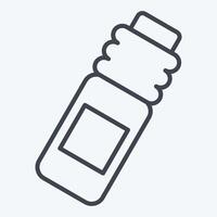 Icon Bottle. related to Hockey Sports symbol. line style. simple design editable vector