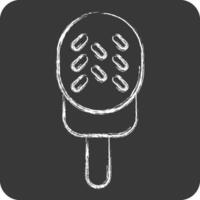 Icon Ice cream. related to Milk and Drink symbol. chalk Style. simple design editable. simple illustration vector