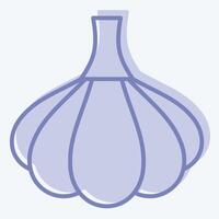 Icon Garlic. related to Spice symbol. two tone style. simple design editable. simple illustration vector