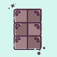 Icon Chocolate. related to Milk and Drink symbol. MBE style. simple design editable. simple illustration vector