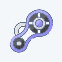 Icon Timing Chain. related to Garage symbol. doodle style. simple design editable. simple illustration vector