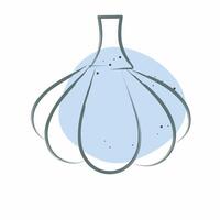 Icon Garlic. related to Spice symbol. Color Spot Style. simple design editable. simple illustration vector