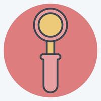 Icon Scoop. related to Milk and Drink symbol. color mate style. simple design editable. simple illustration vector