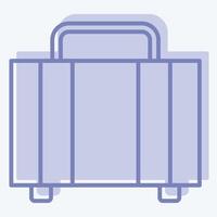 Icon Baggage. related to Leisure and Travel symbol. two tone style. simple design illustration. vector