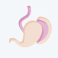 Icon Spleen. related to Human Organ symbol. flat style. simple design editable. simple illustration vector