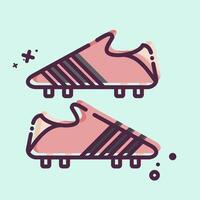 Icon Cleats. related to Hockey Sports symbol. MBE style. simple design editable vector