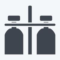 Icon Milk Jar. related to Milk and Drink symbol. glyph style. simple design editable. simple illustration vector