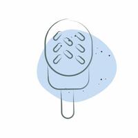 Icon Ice cream. related to Milk and Drink symbol. Color Spot Style. simple design editable. simple illustration vector