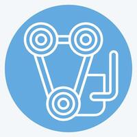 Icon Engine. related to Garage symbol. blue eyes style. simple design editable. simple illustration vector