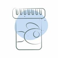 Icon Fish Food. related to Milk and Drink symbol. Color Spot Style. simple design editable. simple illustration vector