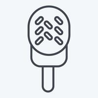 Icon Ice cream. related to Milk and Drink symbol. line style. simple design editable. simple illustration vector