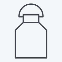 Icon Milk. related to Milk and Drink symbol. line style. simple design editable. simple illustration vector