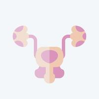 Icon Bladder. related to Human Organ symbol. flat style. simple design editable. simple illustration vector