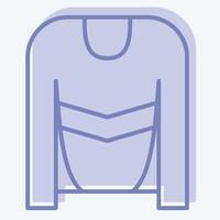 Icon Hockey Jersey. related to Hockey Sports symbol. two tone style. simple design editable vector