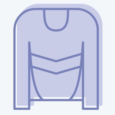 Icon Hockey Jersey. related to Hockey Sports symbol. two tone style. simple design editable