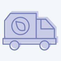 Icon Coal Delivery. related to Ecology symbol. two tone style. simple design editable. simple illustration vector