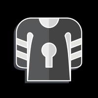 icono uniforme. relacionado a hockey Deportes símbolo. lustroso estilo. sencillo diseño editable vector