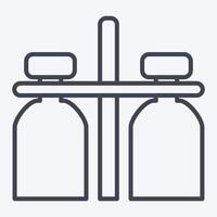 Icon Milk Jar. related to Milk and Drink symbol. line style. simple design editable. simple illustration vector