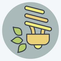 Icon Icon Green Energy. related to Ecology symbol. color mate style. simple design editable. simple illustration vector