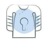 Icon Uniform. related to Hockey Sports symbol. Color Spot Style. simple design editable vector