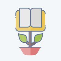 Icon Botany. related to Ecology symbol. doodle style. simple design editable. simple illustration vector