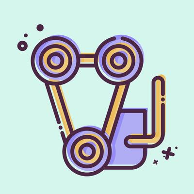 Icon Engine. related to Garage symbol. MBE style. simple design editable. simple illustration