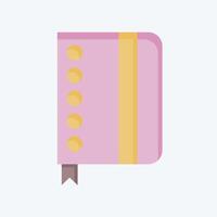 Icon Notebook. related to Post Office symbol. flat style. simple design editable. simple illustration vector