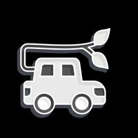 Icon Car Charging. related to Ecology symbol. glossy style. simple design editable. simple illustration vector