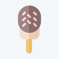 Icon Ice cream. related to Milk and Drink symbol. flat style. simple design editable. simple illustration vector