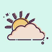 Icon Weather 2. related to Leisure and Travel symbol. MBE style. simple design illustration. vector