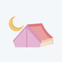 Icon Camp. related to Leisure and Travel symbol. flat style. simple design illustration. vector