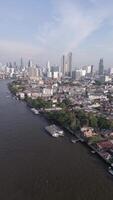 horizonte de la ciudad de bangkok video