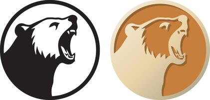 Bear Logo Illustration. vector
