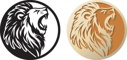 Lion Logo Illustration. vector