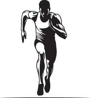 Male Runner Illustration. vector