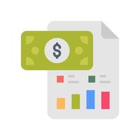 Financial Report  icon in vector. Logotype vector