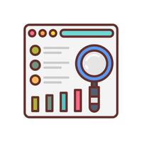 Data Research   icon in vector. Logotype vector