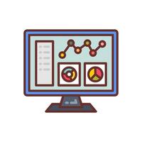 Data Analytics  icon in vector. Logotype vector