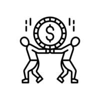 Funding icon in vector. Logotype vector