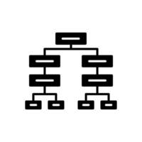 Decision Tree  icon in vector. Logotype vector