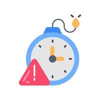 Deadline  icon in vector. Logotype vector