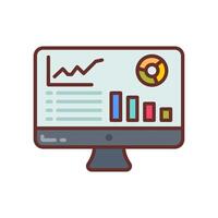 Web Analytics  icon in vector. Logotype vector