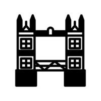 torre puente icono en vector. logotipo vector