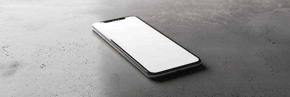 AI generated Blank Screen Smartphone Mockup photo