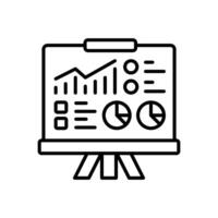 Presentation icon in vector. Logotype vector