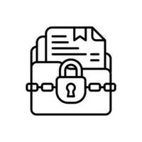 Confidential Data icon in vector. Logotype vector