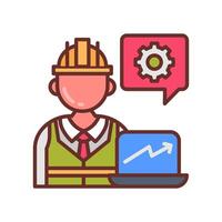 Data Engineer  icon in vector. Logotype vector