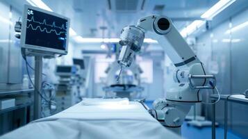 AI generated Advancements in Artificial Intelligence and Machine Learning are transforming to Healthcare and Medical industries photo